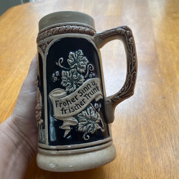 Vintage Ceramic Beer Stein Mug Germany Home Collection Trinken Lieben Barware - Picture 11 of 11